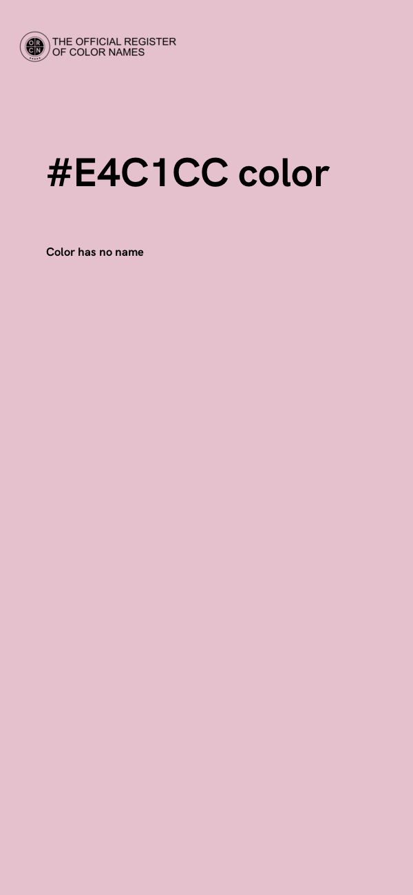#E4C1CC color image