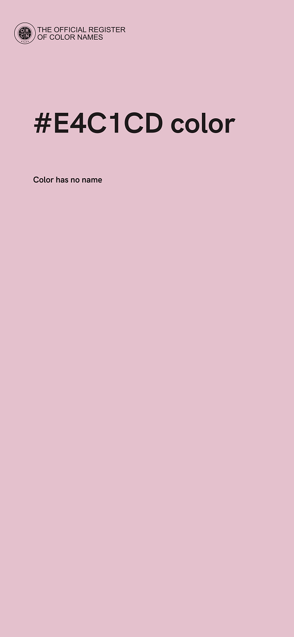 #E4C1CD color image