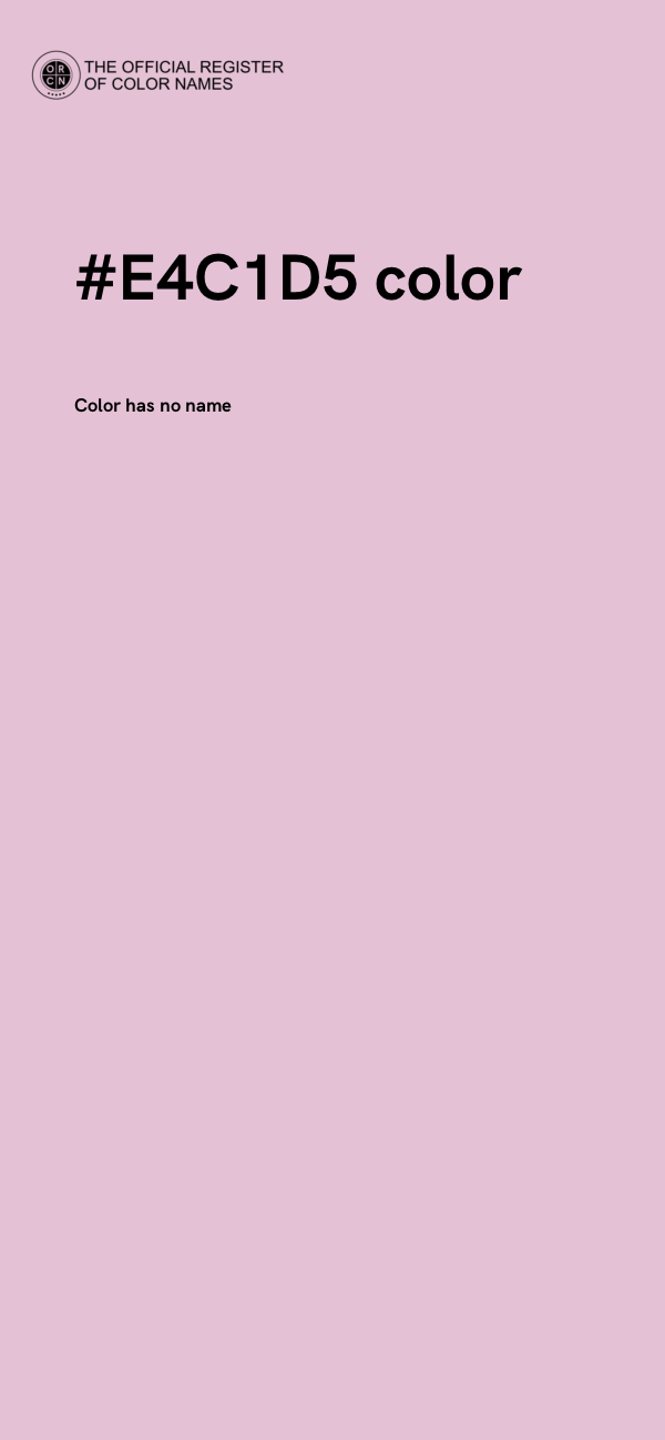 #E4C1D5 color image