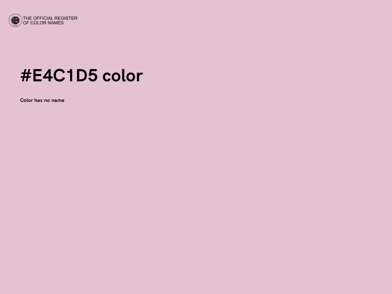 #E4C1D5 color image