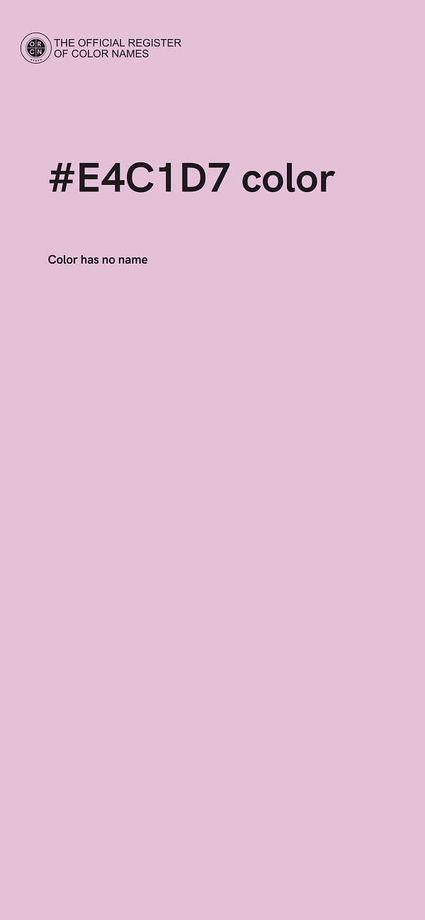 #E4C1D7 color image