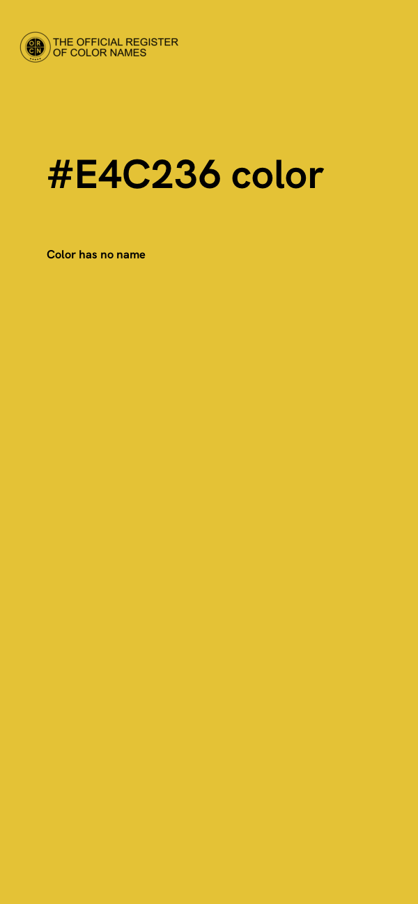 #E4C236 color image