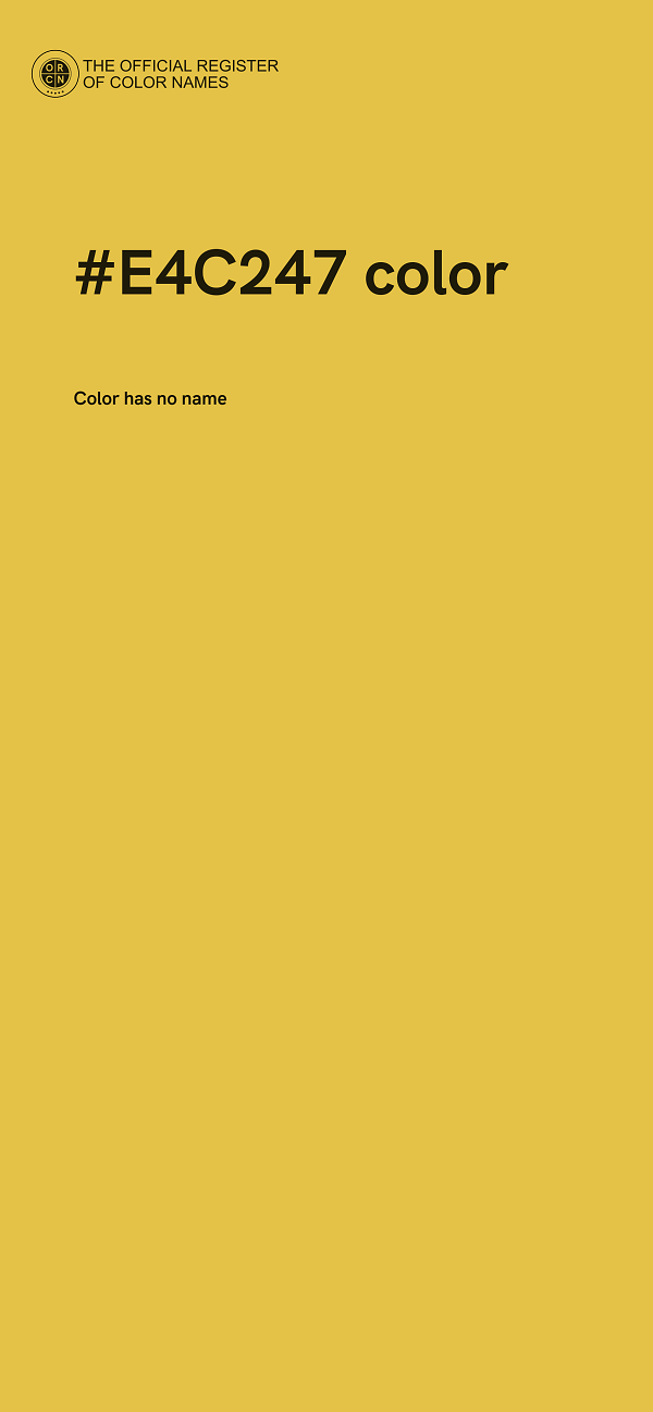 #E4C247 color image