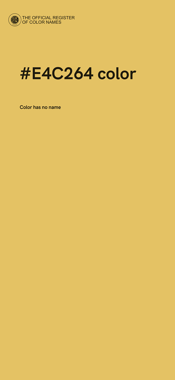 #E4C264 color image