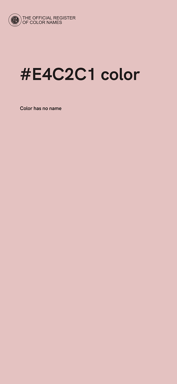 #E4C2C1 color image