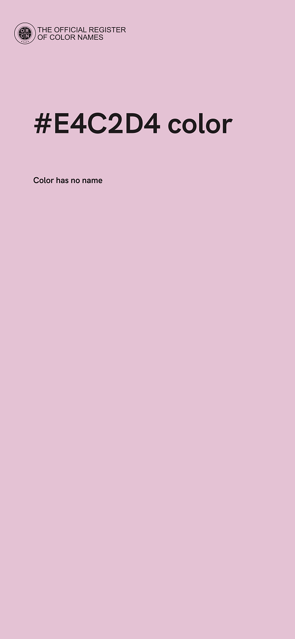 #E4C2D4 color image