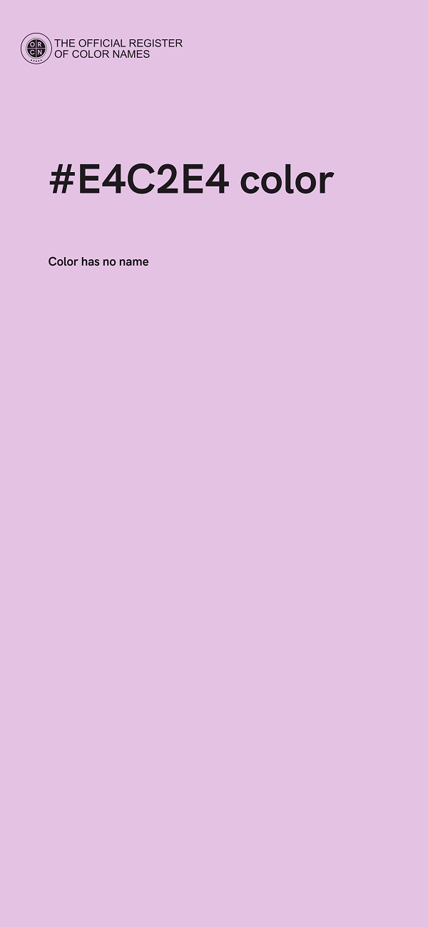 #E4C2E4 color image