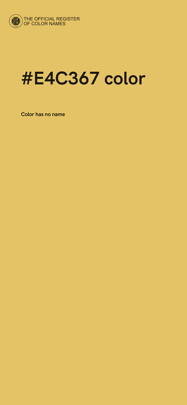 #E4C367 color image