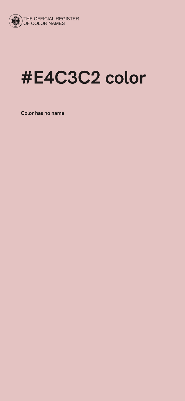 #E4C3C2 color image