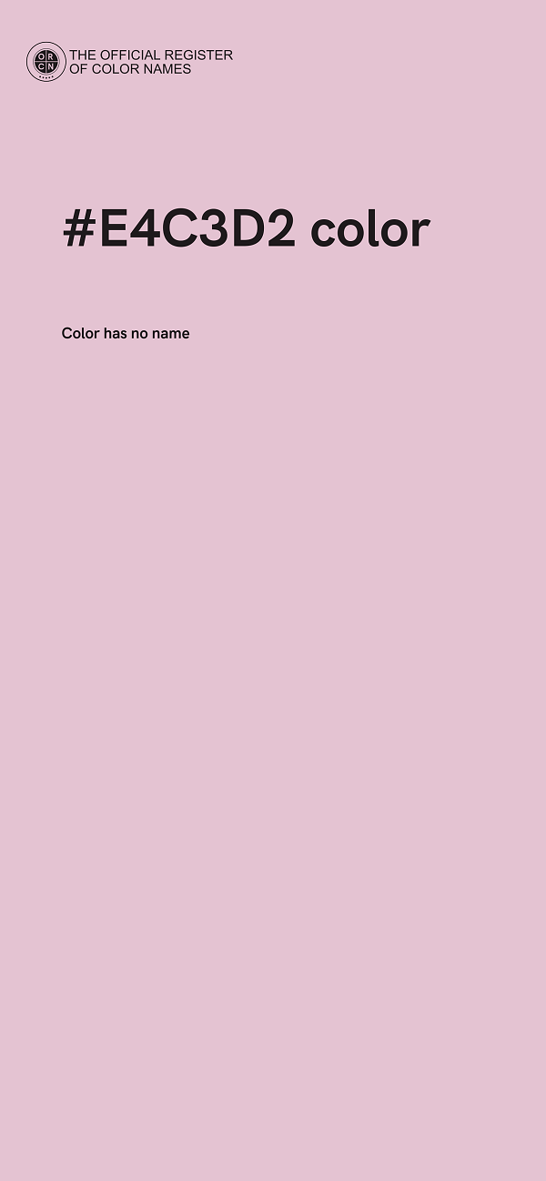 #E4C3D2 color image
