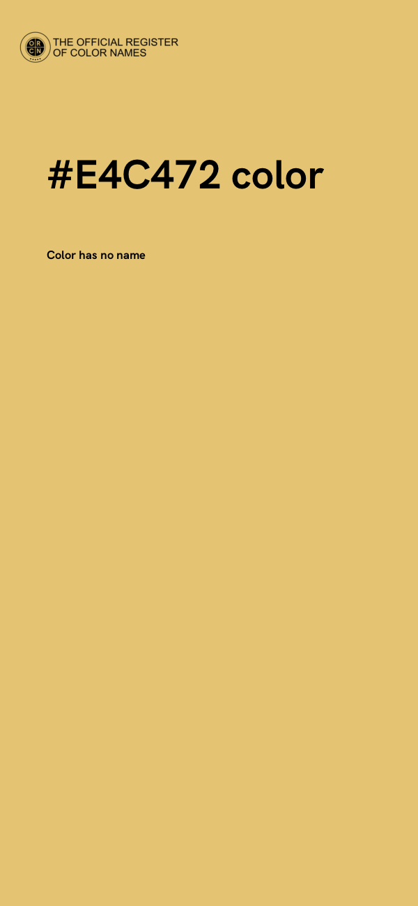 #E4C472 color image