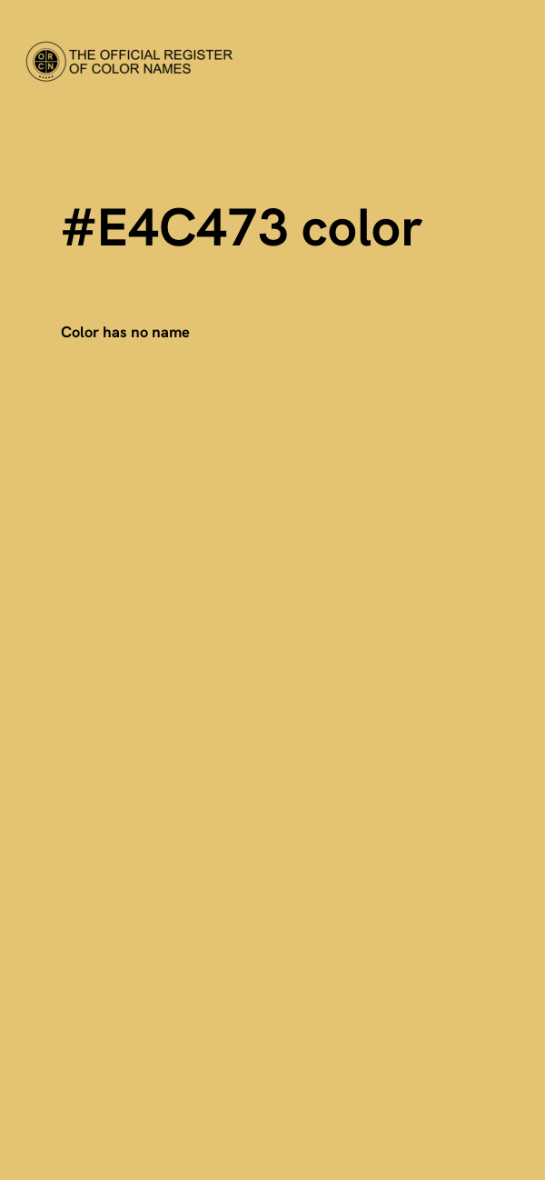 #E4C473 color image
