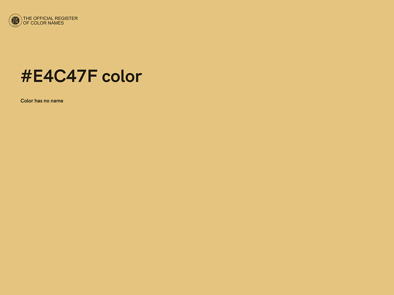 #E4C47F color image