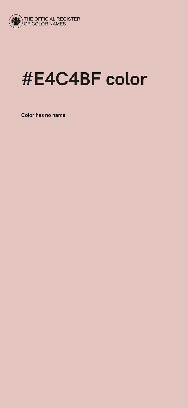 #E4C4BF color image