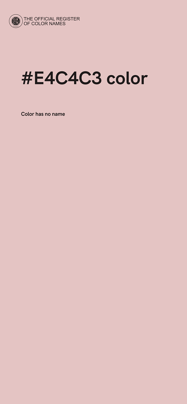#E4C4C3 color image