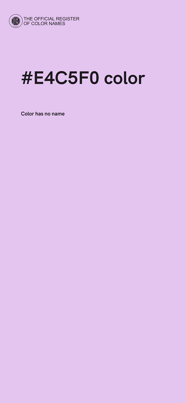 #E4C5F0 color image