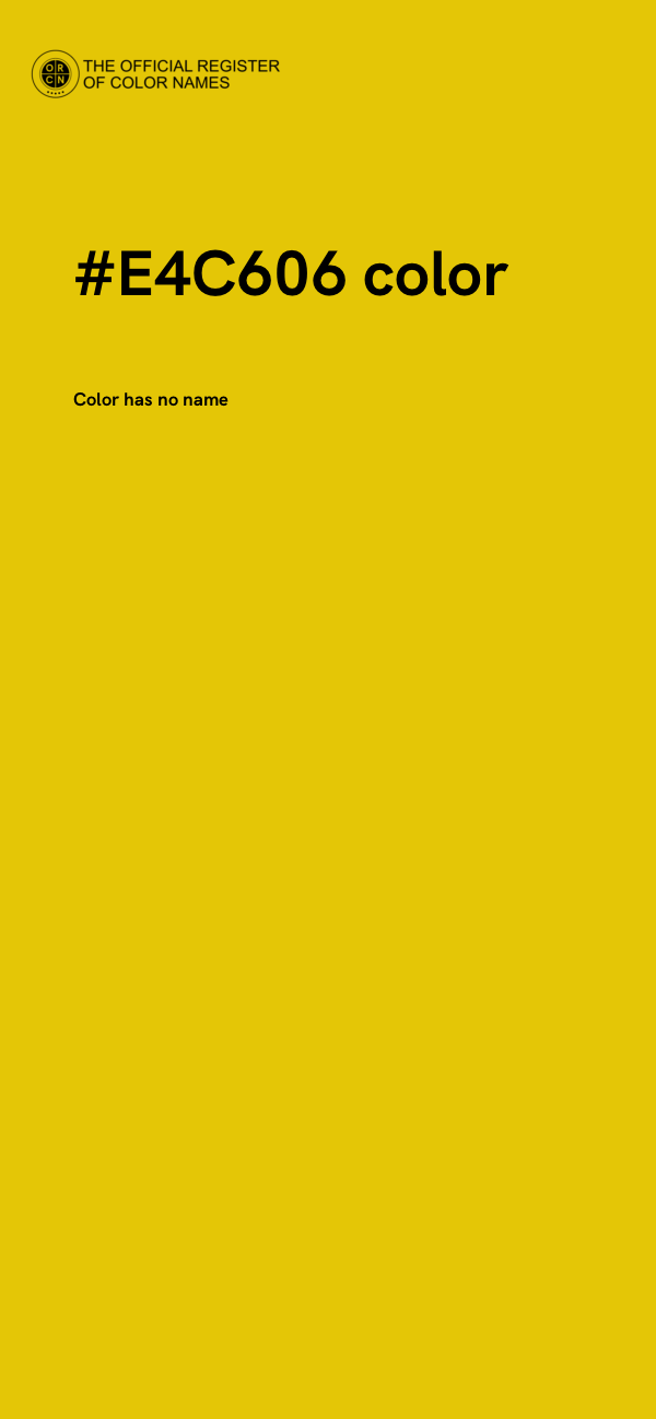 #E4C606 color image