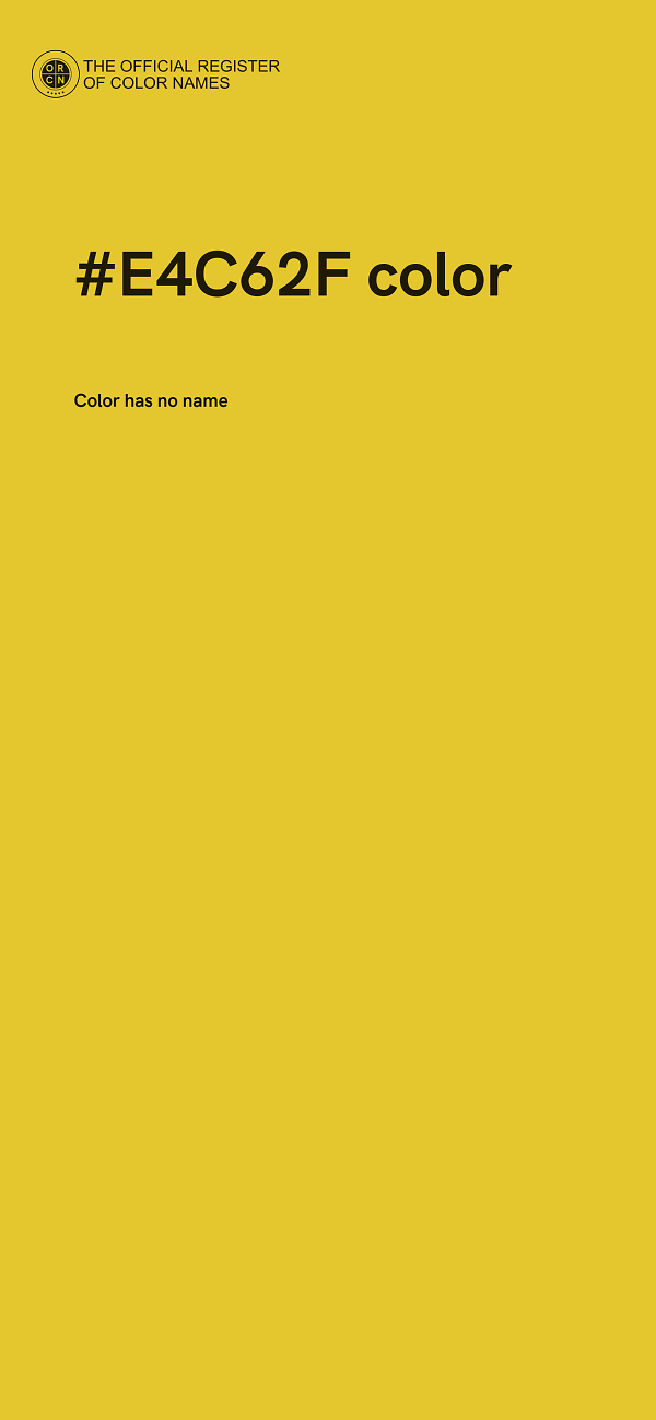 #E4C62F color image