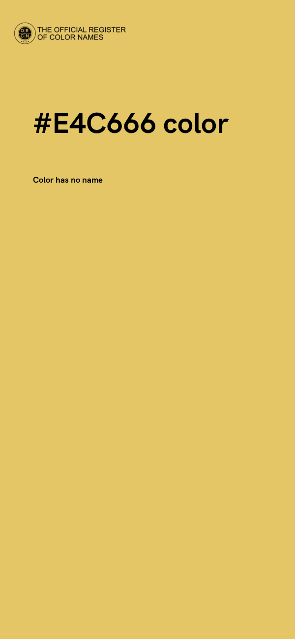 #E4C666 color image