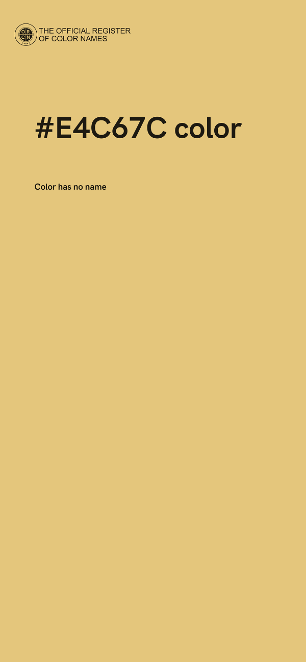#E4C67C color image