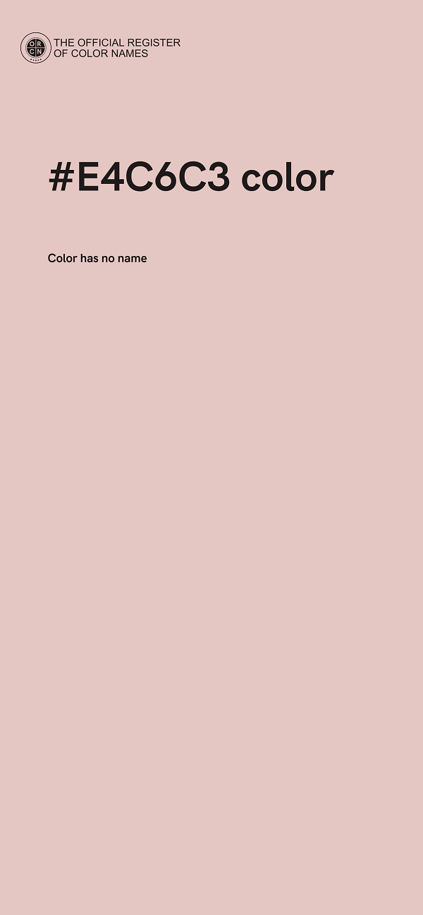 #E4C6C3 color image