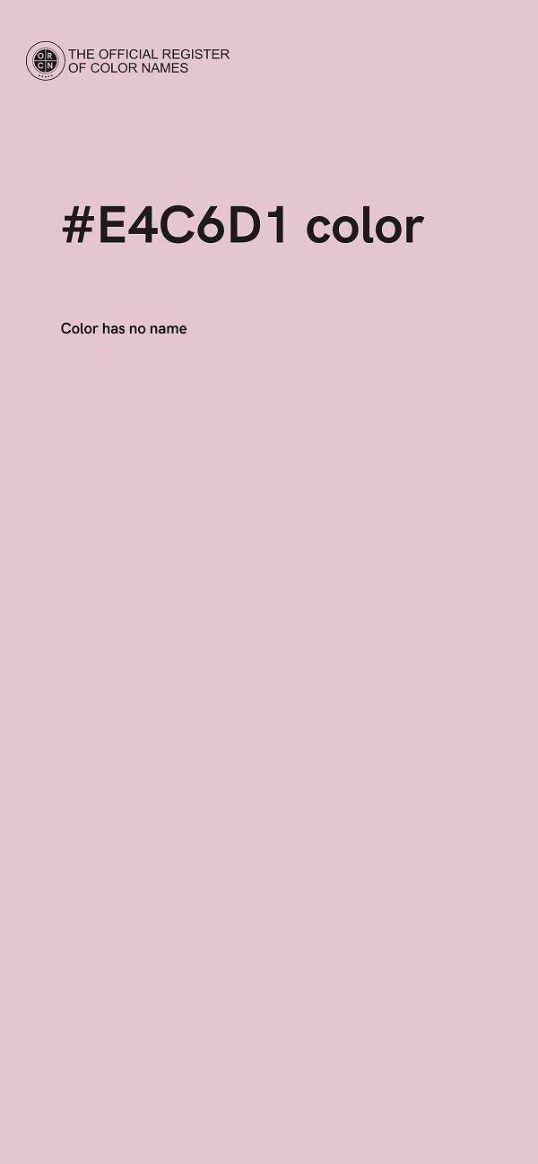 #E4C6D1 color image