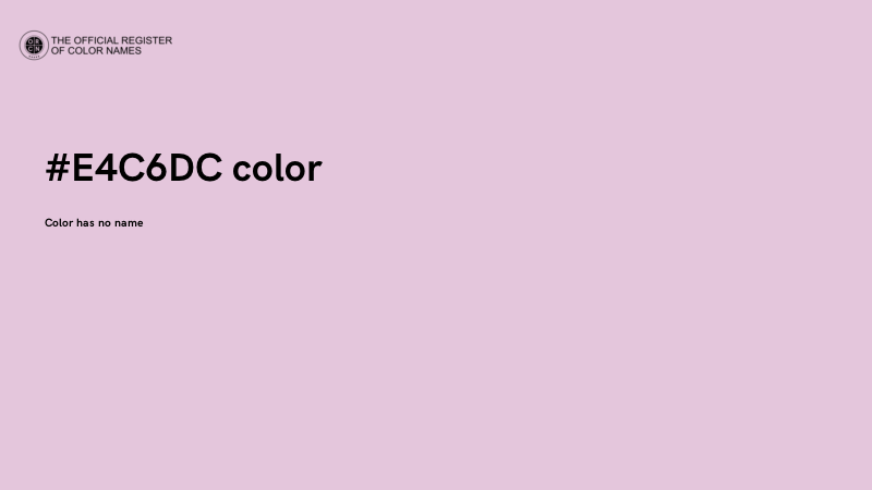 #E4C6DC color image