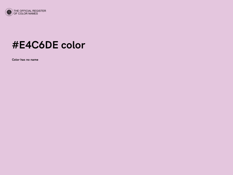 #E4C6DE color image
