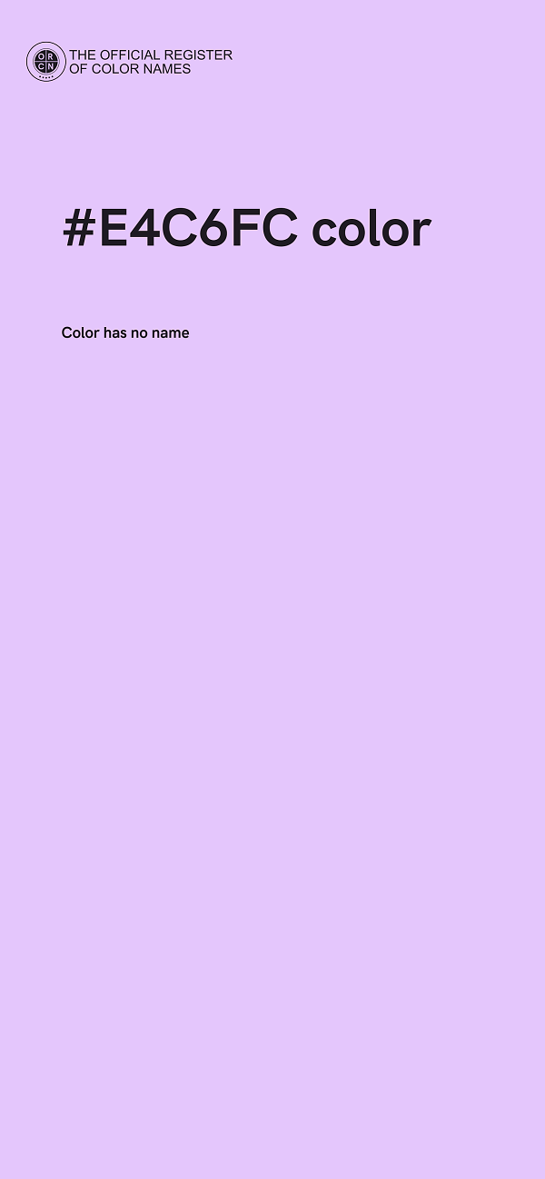 #E4C6FC color image