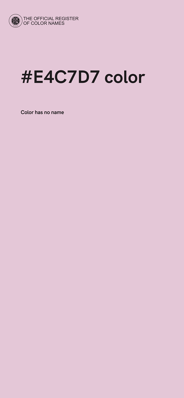 #E4C7D7 color image