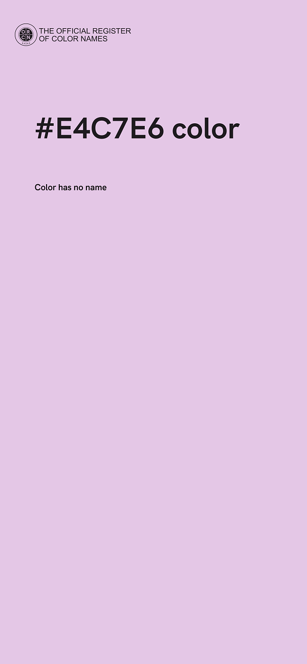 #E4C7E6 color image