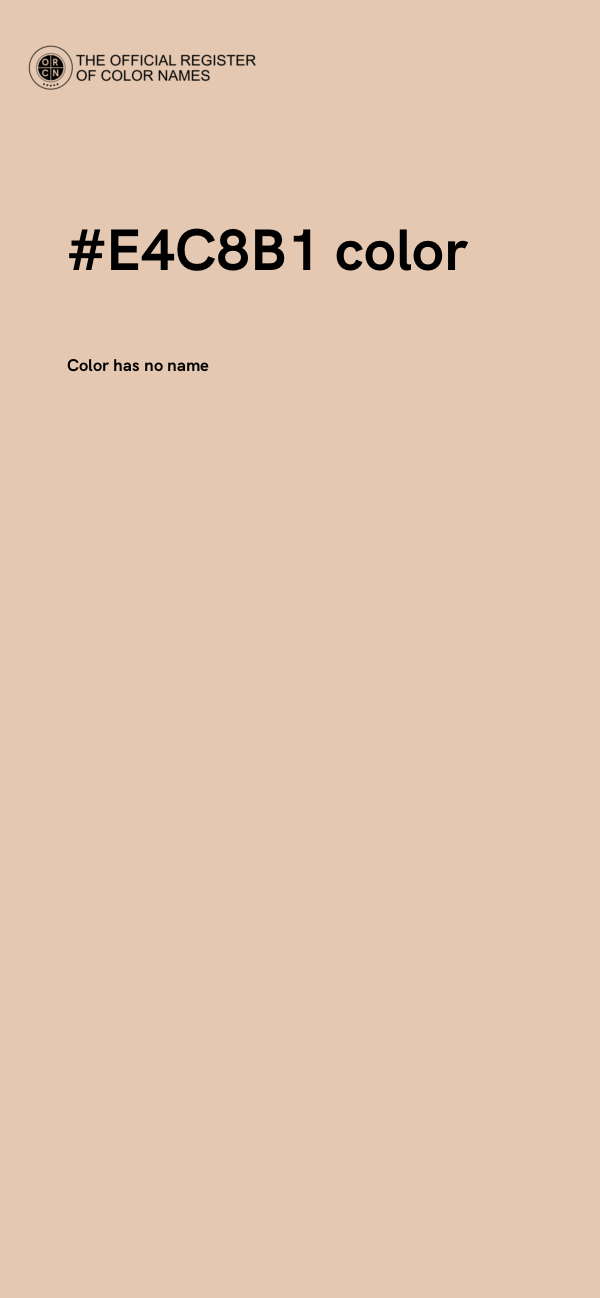 #E4C8B1 color image