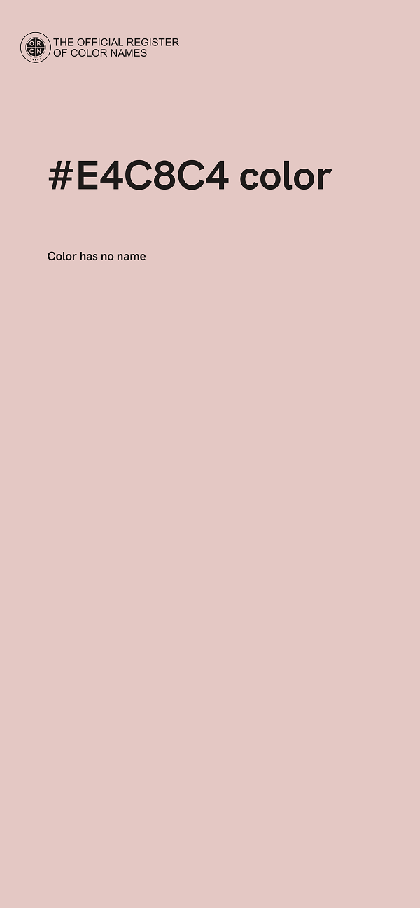 #E4C8C4 color image
