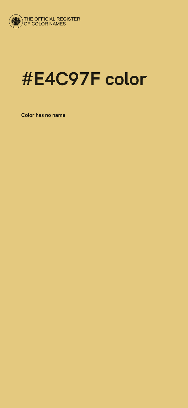 #E4C97F color image