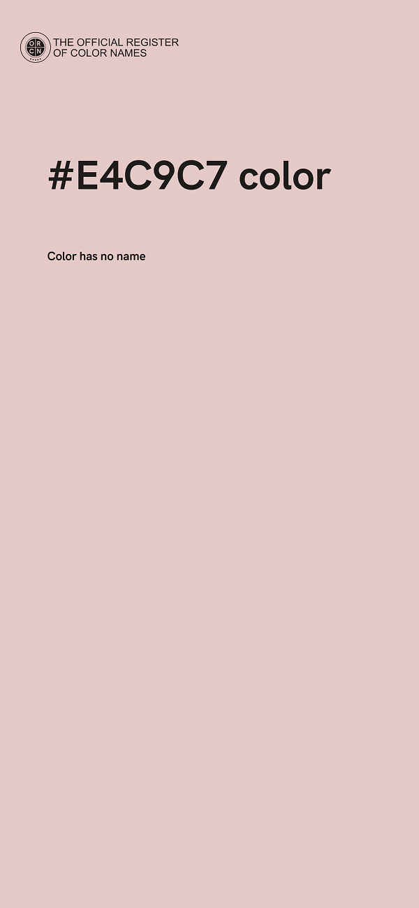 #E4C9C7 color image