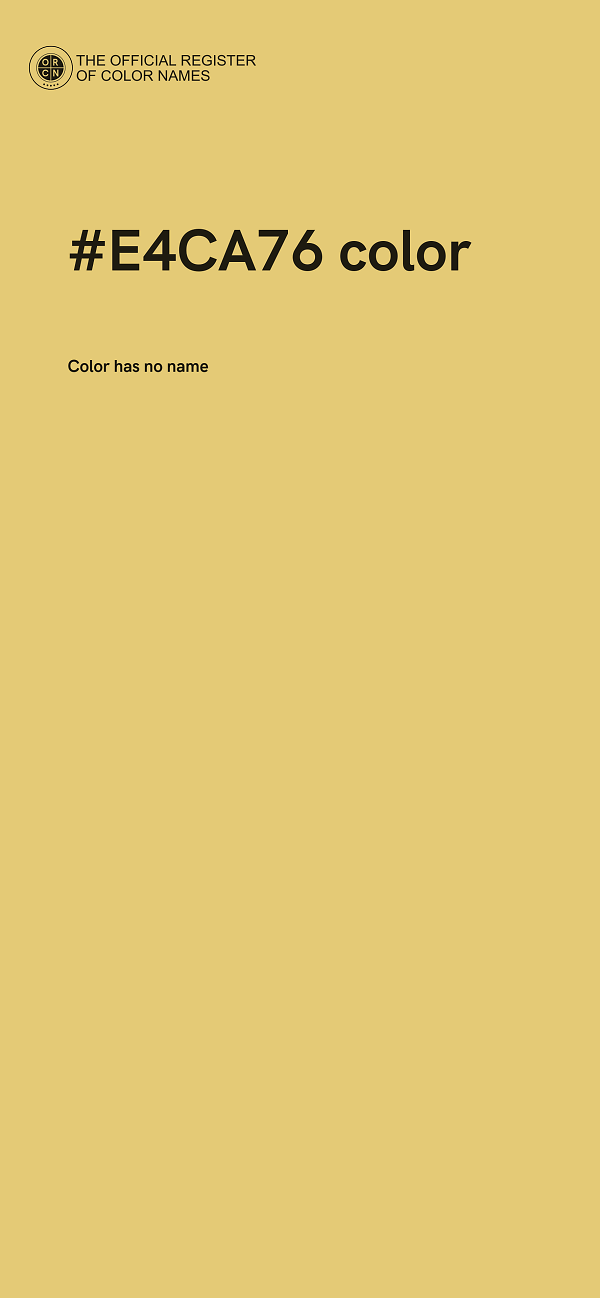#E4CA76 color image