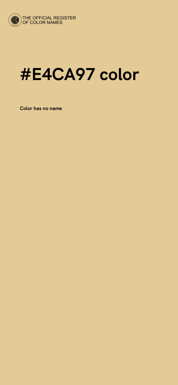 #E4CA97 color image