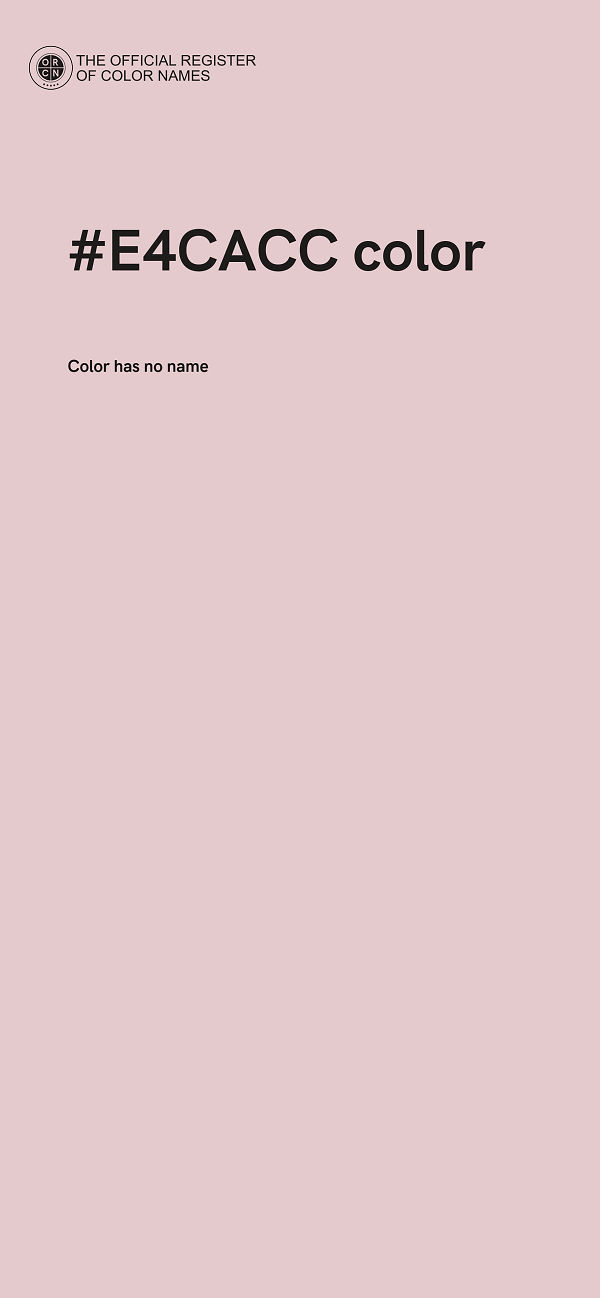 #E4CACC color image