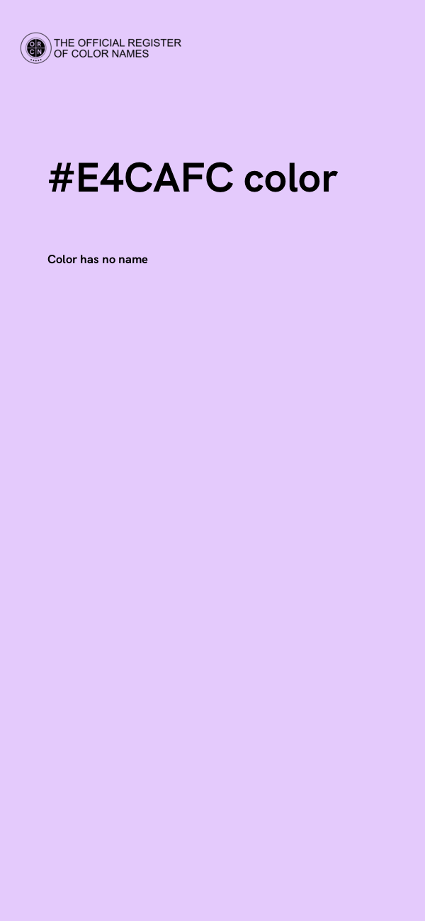 #E4CAFC color image