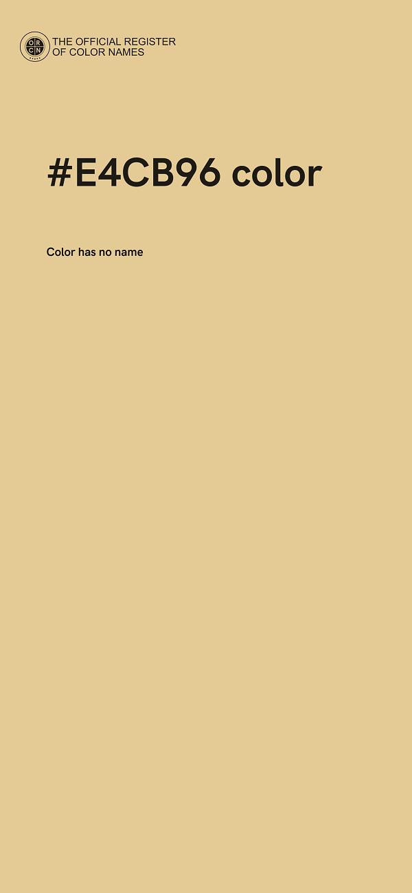 #E4CB96 color image