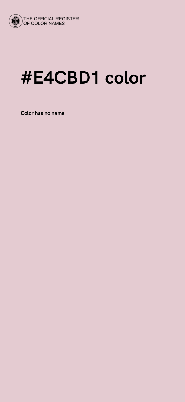 #E4CBD1 color image