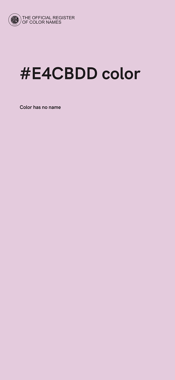 #E4CBDD color image