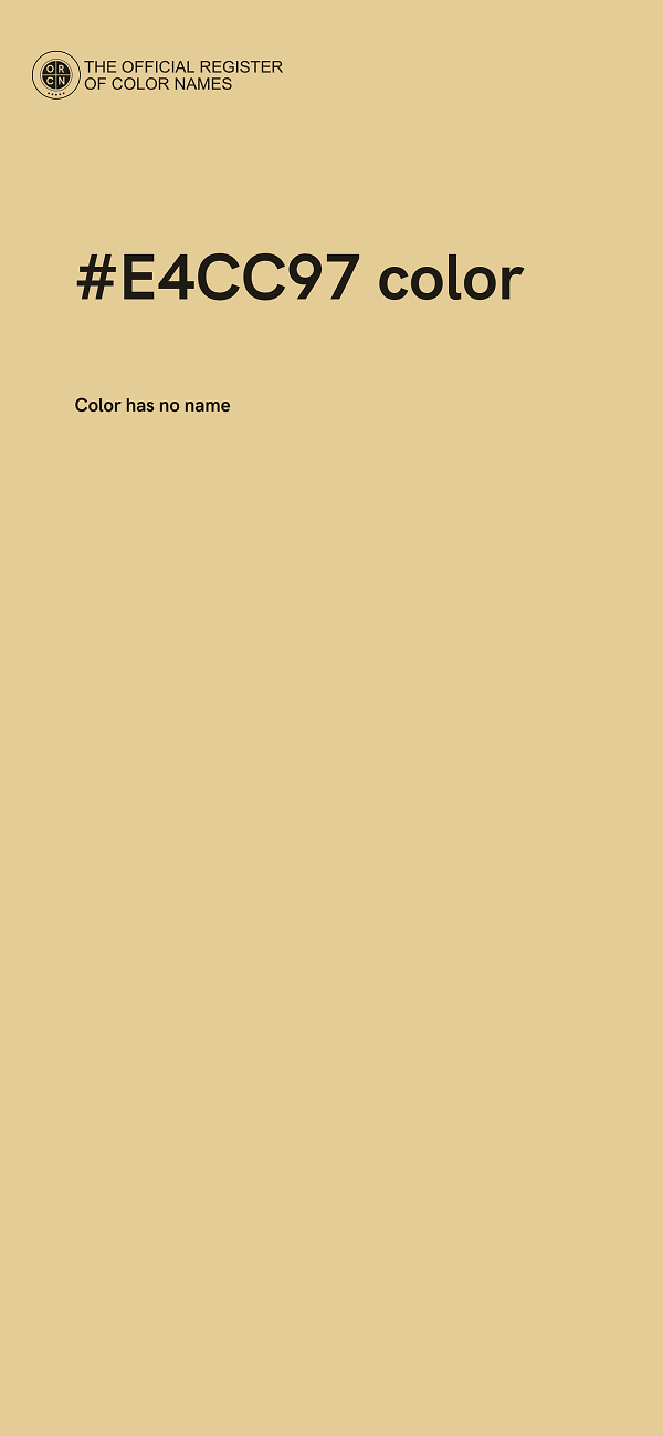 #E4CC97 color image