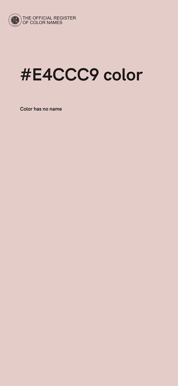 #E4CCC9 color image