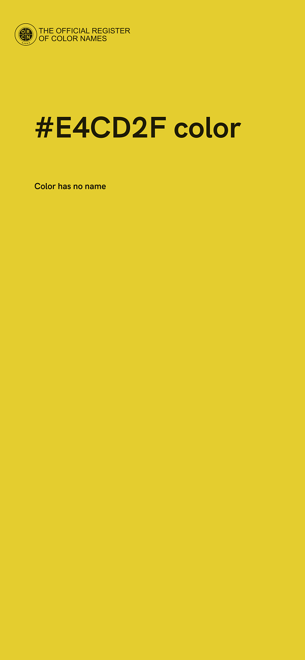 #E4CD2F color image