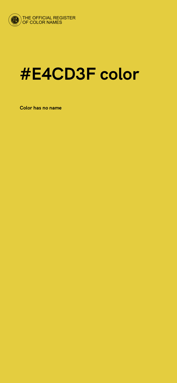 #E4CD3F color image