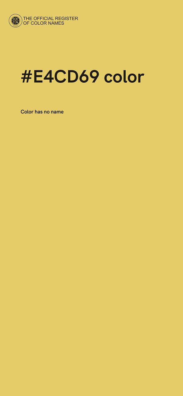 #E4CD69 color image