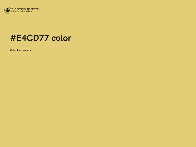 #E4CD77 color image
