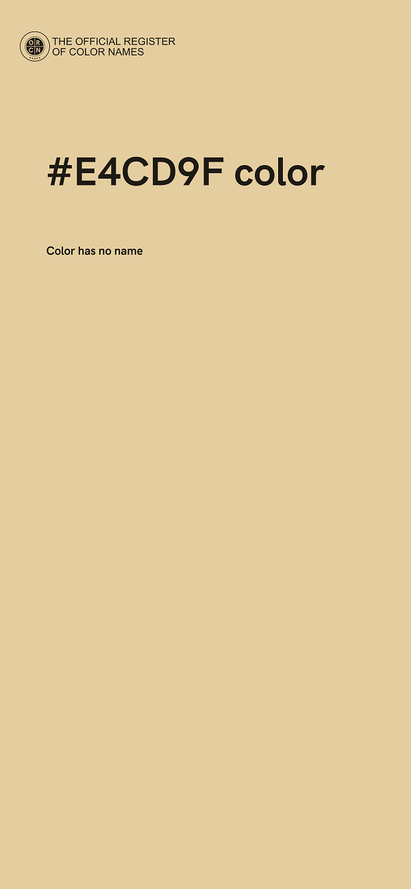 #E4CD9F color image