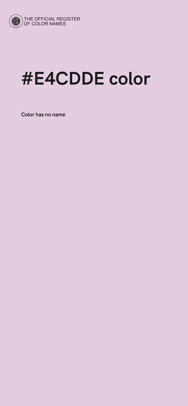 #E4CDDE color image